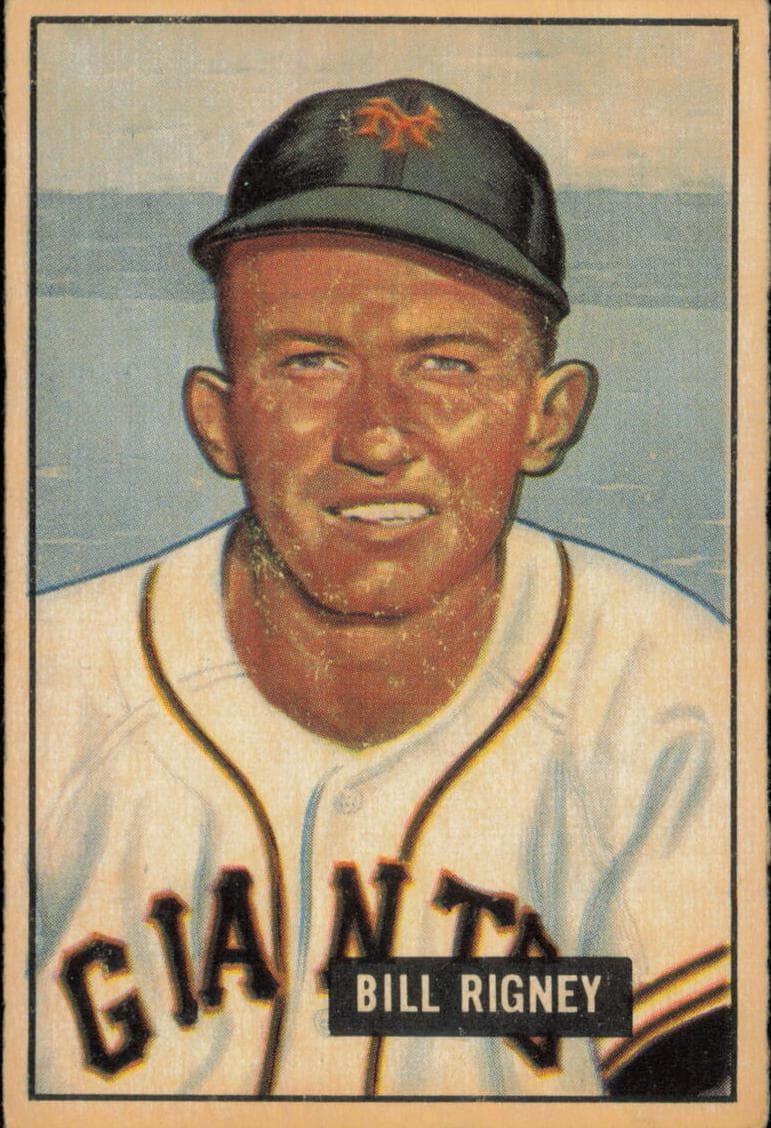 Bill Rigney 1951 bowman Bowman