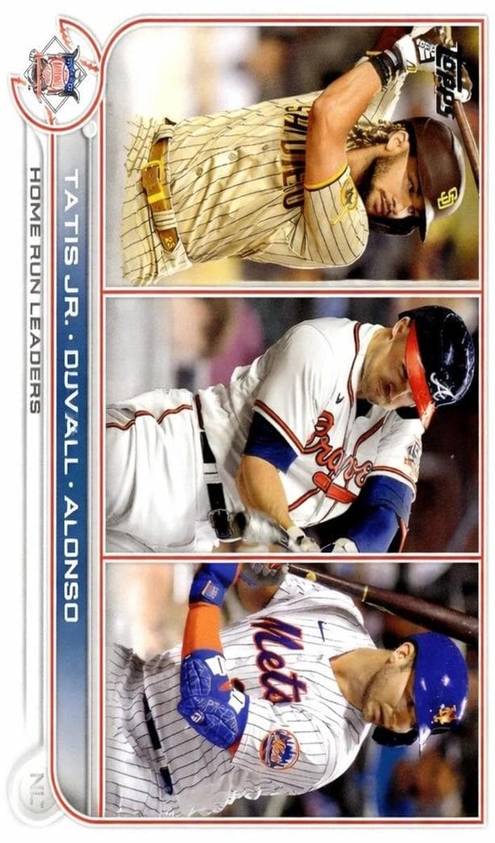 NL Homerun Leaders (Fernando Tatis Jr. / Adam Duvall / Pete Alonso) 2022 topps