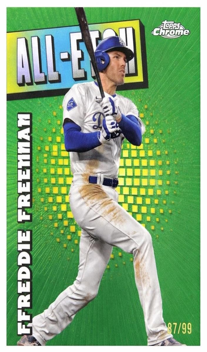 Freddie Freeman 2025 topps Topps Chrome