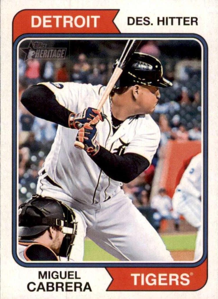 Miguel Cabrera 2023 topps Topps Heritage
