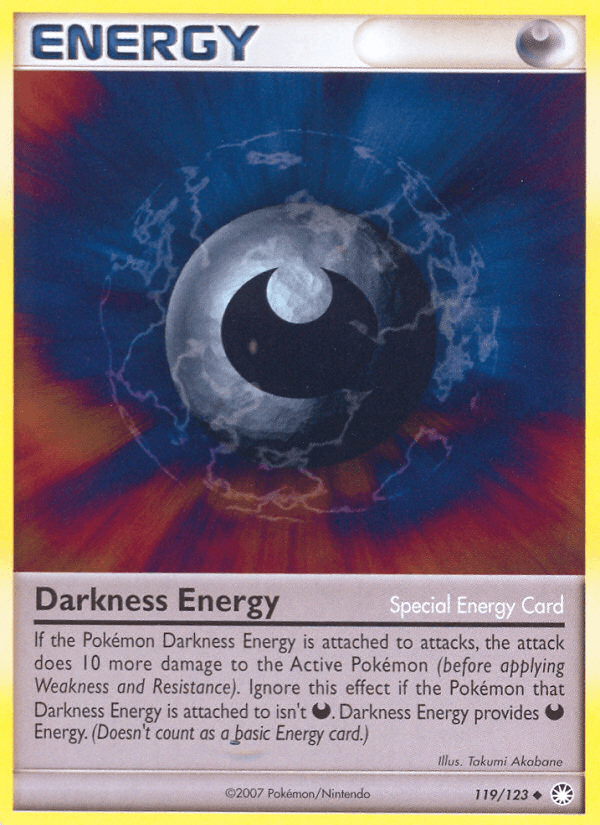Darkness Energy 2007 Pokemon Mysterious Treasures Reverse Holo