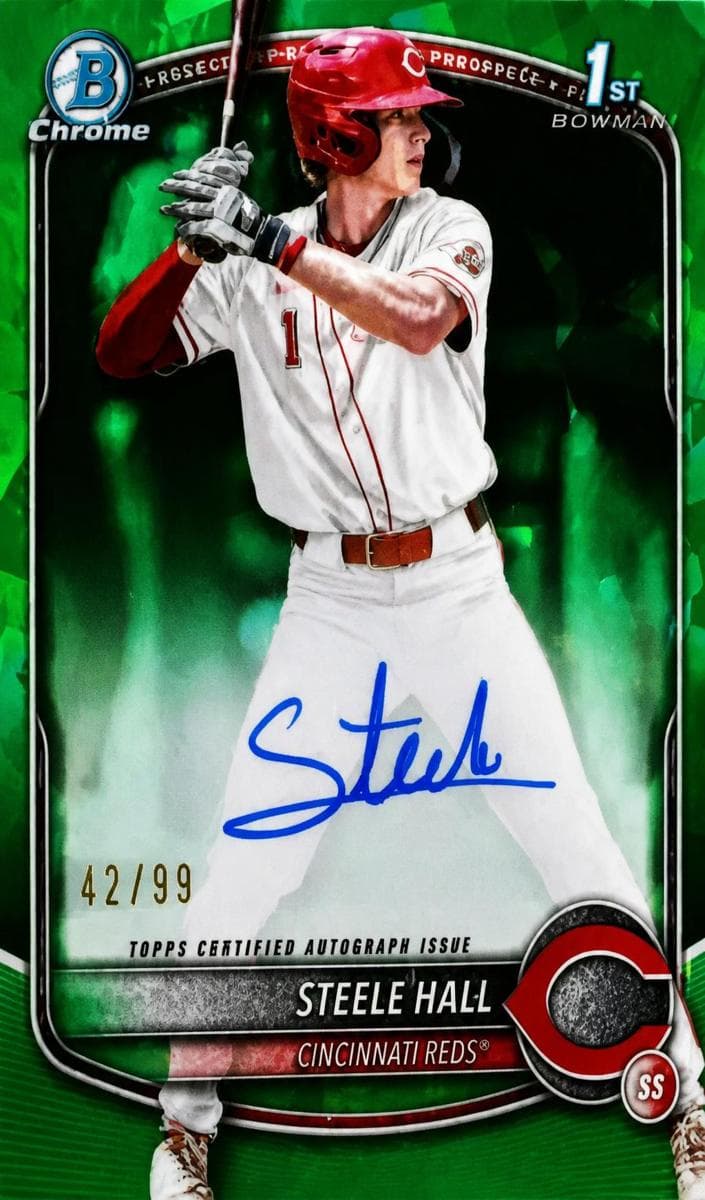 Steele Hall 2025 bowman Bowman Draft Sapphire