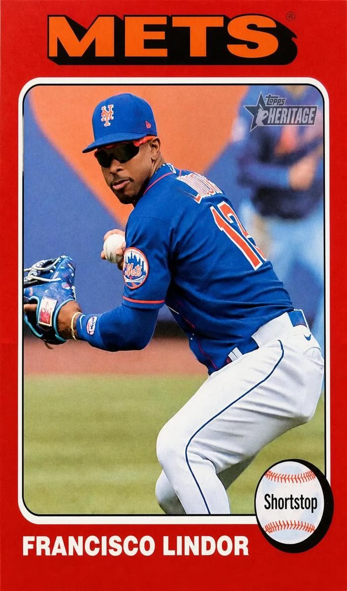Francisco Lindor 2024 topps Topps Heritage