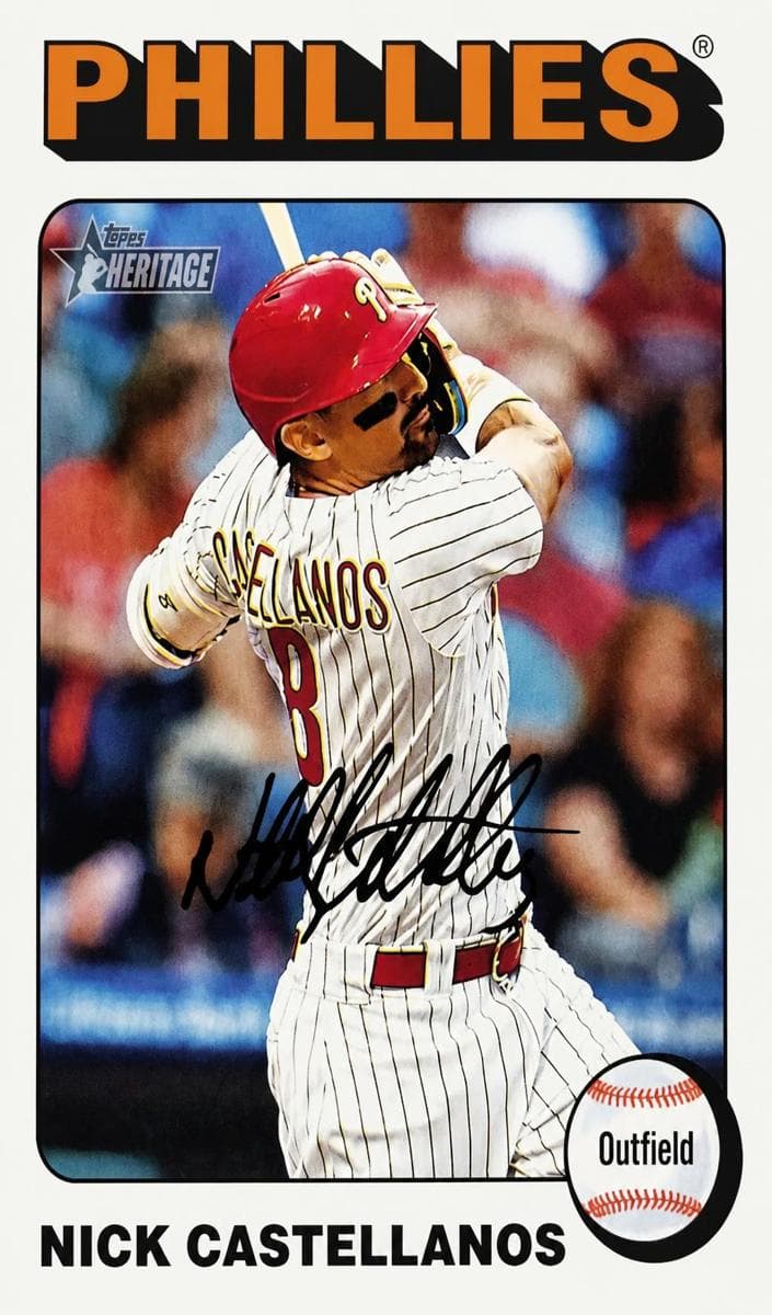 Nick Castellanos 2024 topps Topps Heritage