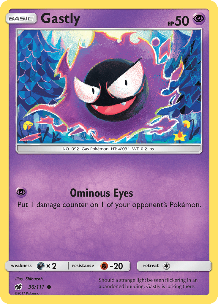 Gastly 2017 Pokemon Crimson Invasion