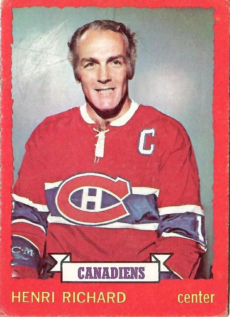 Henri Richard 1973 topps Topps