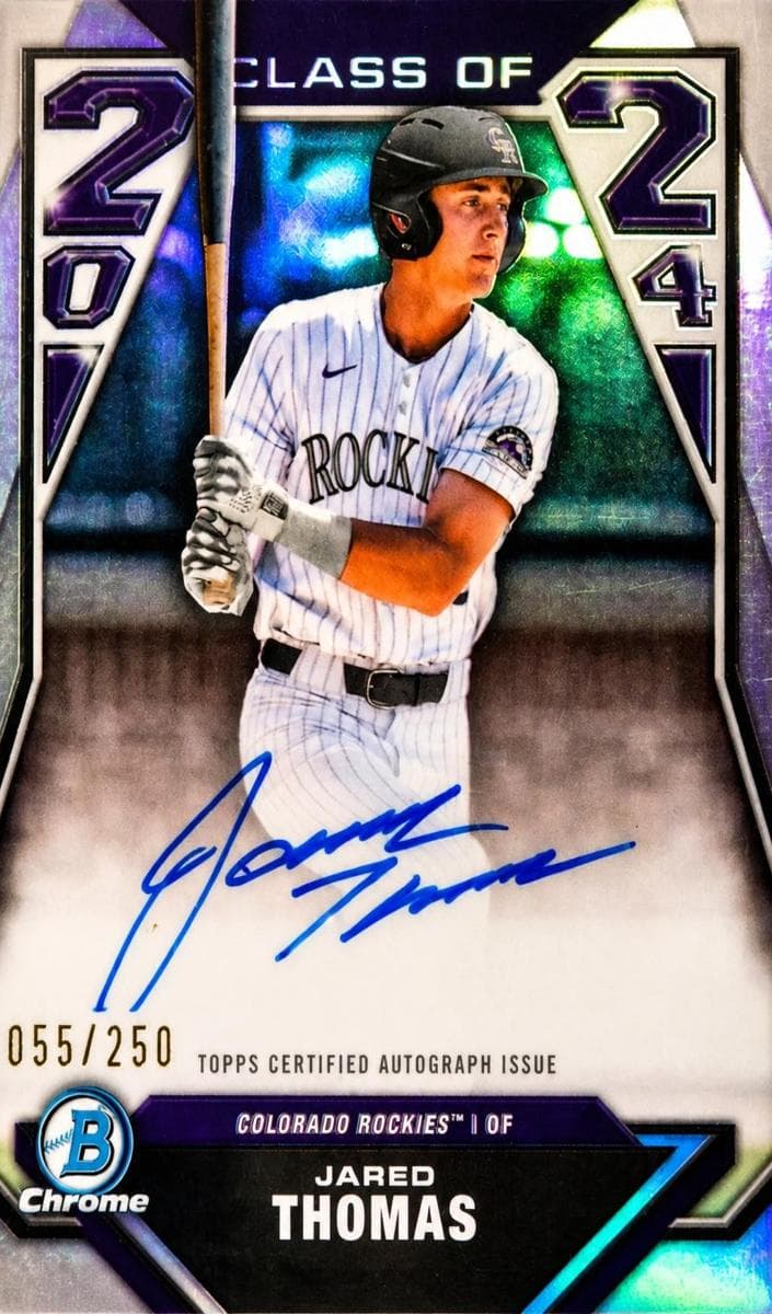 Jared Thomas 2024 bowman Bowman Draft