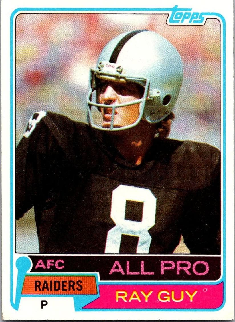 Ray Guy 1981 topps Topps