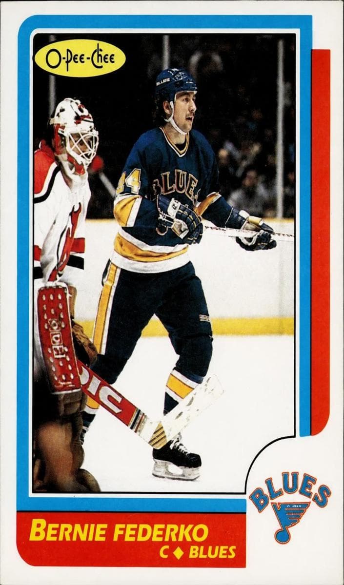 Bernie Federko 1986 topps O-Pee-Chee