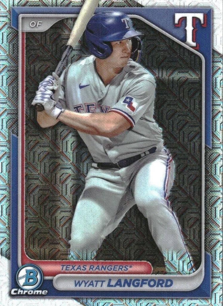 Wyatt Langford 2024 bowman Bowman Sapphire