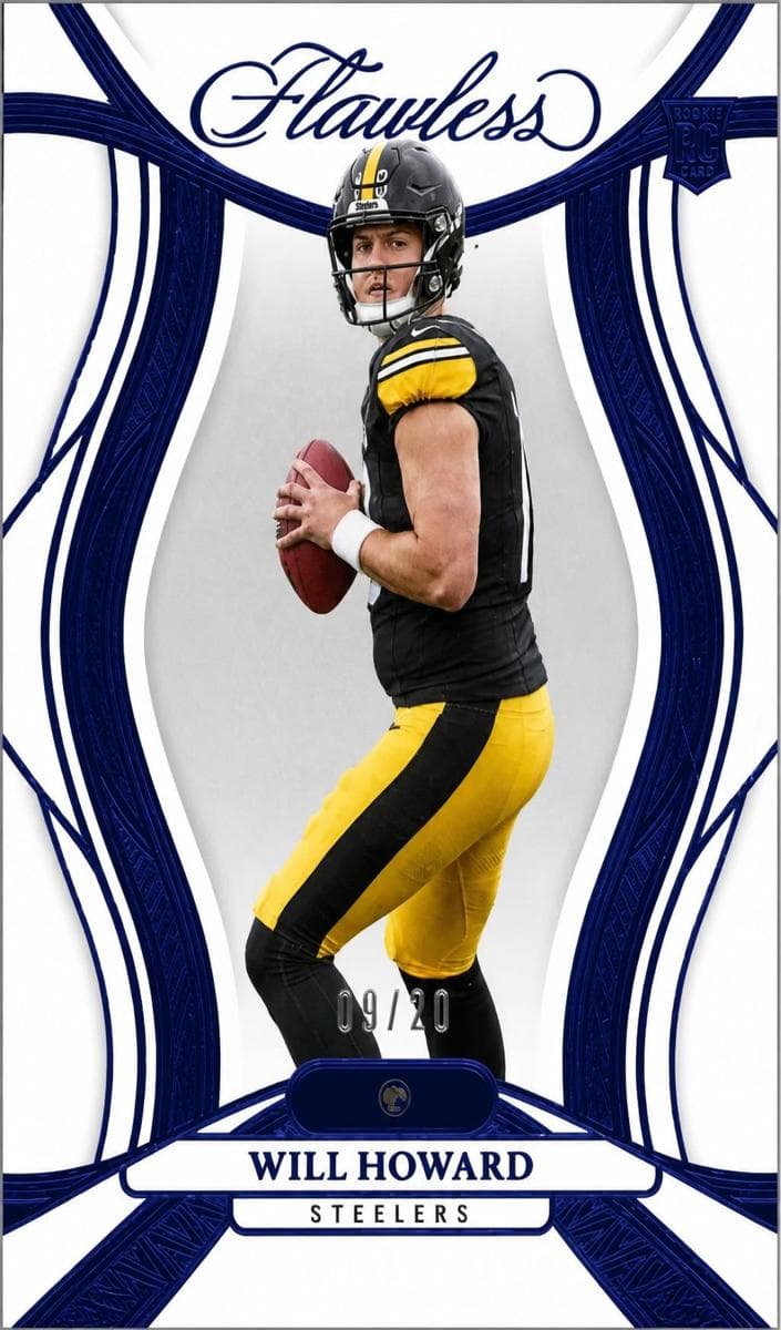 Will Howard 2025 panini Flawless Football Sapphire