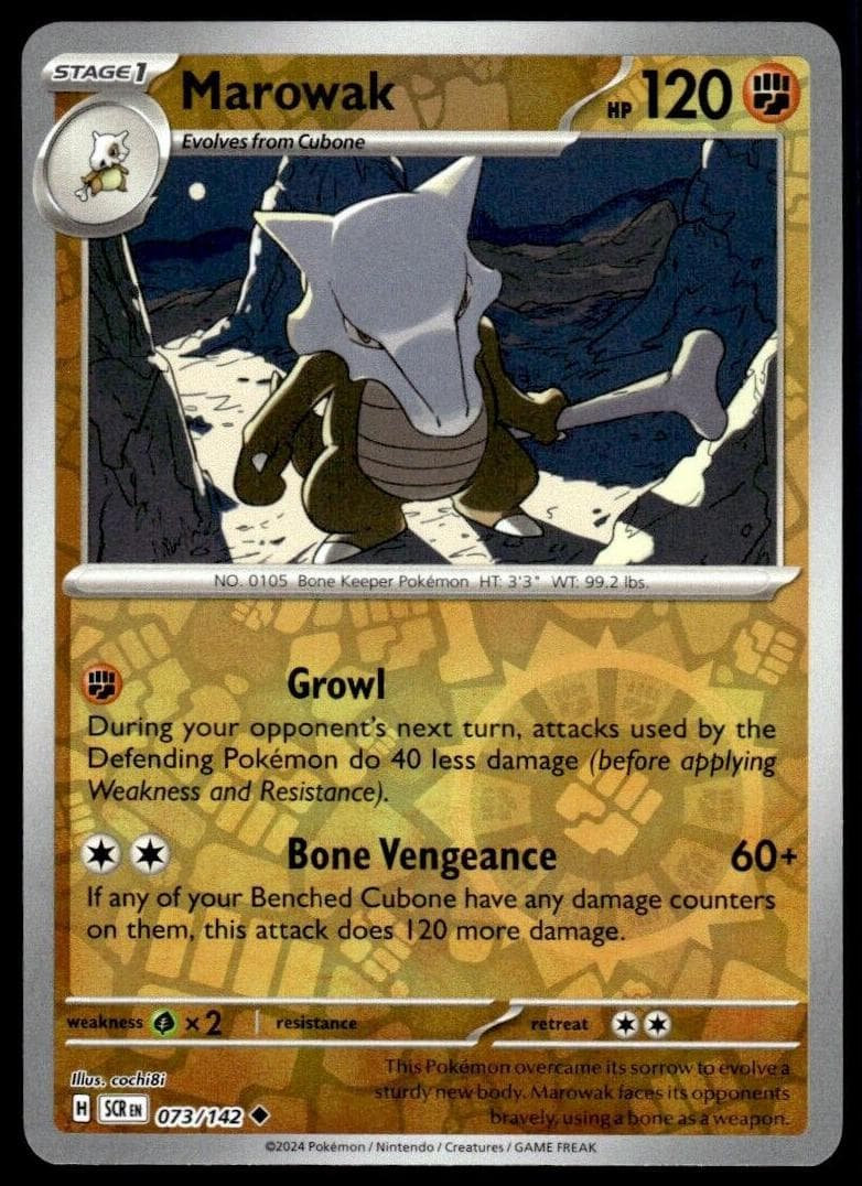 Marowak trading card
