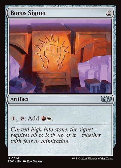 Boros Signet 2017 Magic: The Gathering Commander Anthology