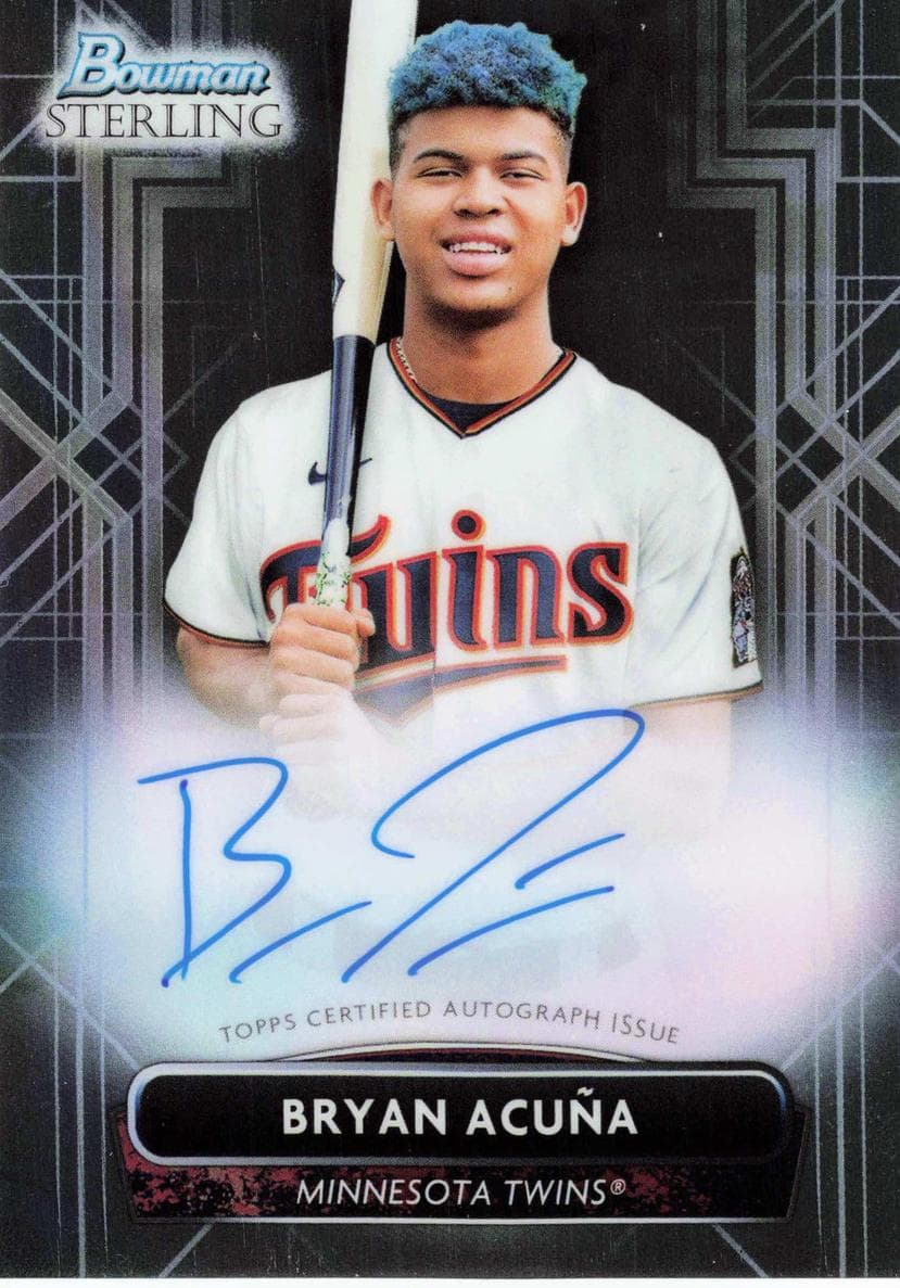 Bryan Acuña 2022 bowman Bowman Sterling