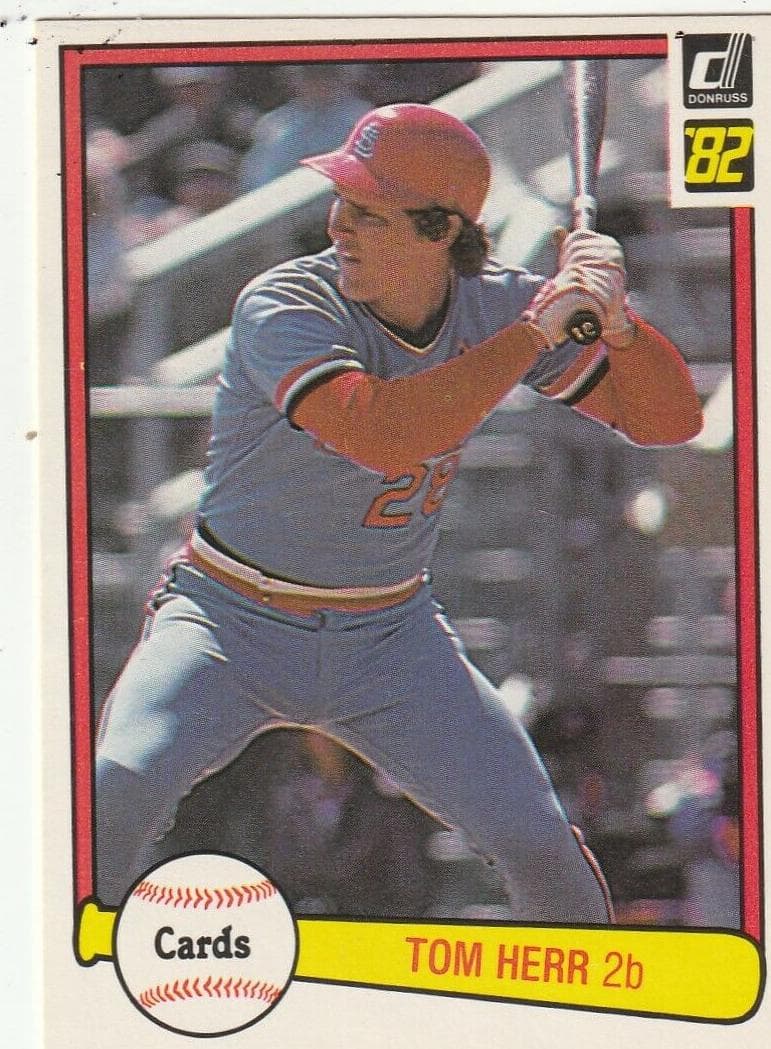 Tom Herr 1982 panini Donruss