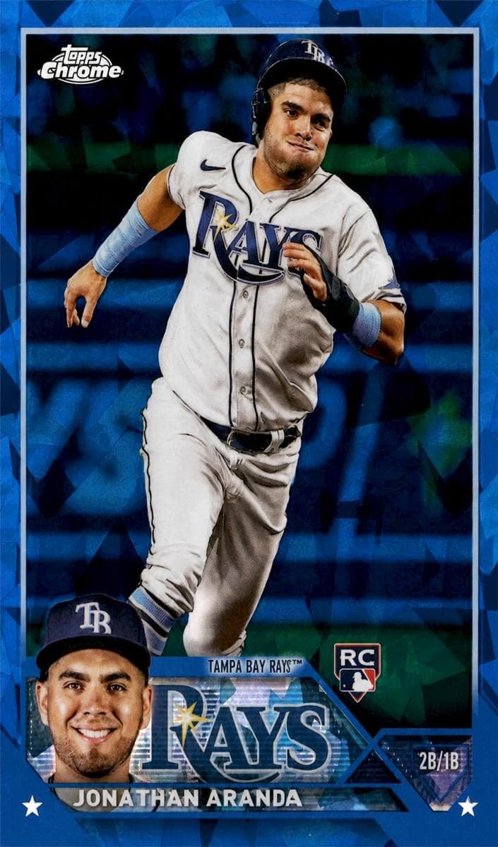 Jonathan Aranda 2023 topps Topps Chrome Sapphire Edition