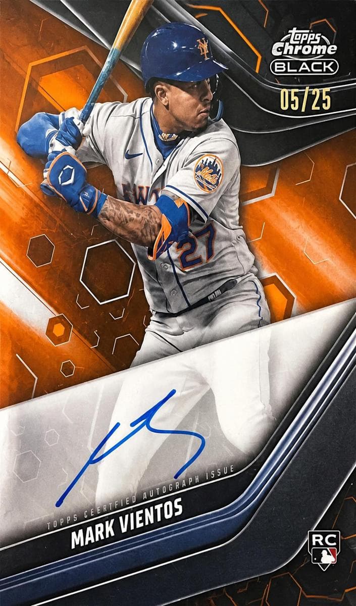 Mark Vientos 2023 topps Topps Chrome Black