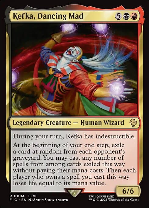Kefka, Dancing Mad 2025 Magic: The Gathering Final Fantasy Commander Extended Art