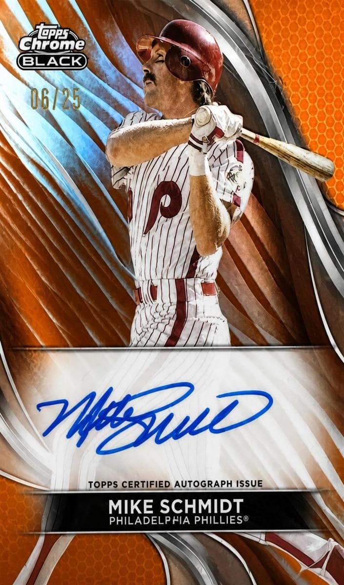 Mike Schmidt 2024 topps Topps Chrome Black