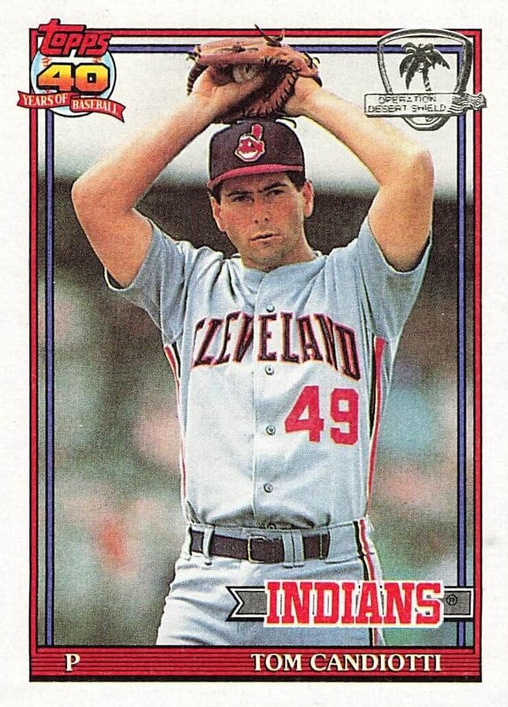Tom Candiotti 1991 topps O-Pee-Chee