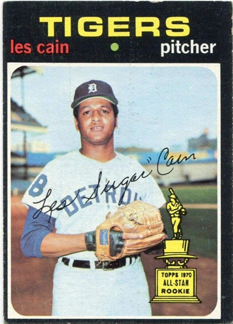 Les Cain 1971 topps Topps