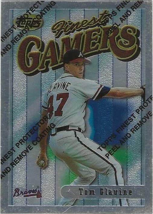 Silver Tom Glavine 1996 Topps Finest 1996 Topps Finest