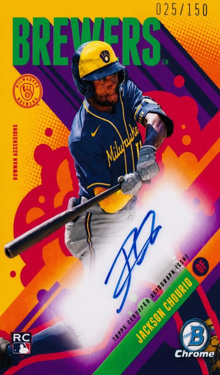 Jackson Chourio 2024 bowman Bowman Chrome