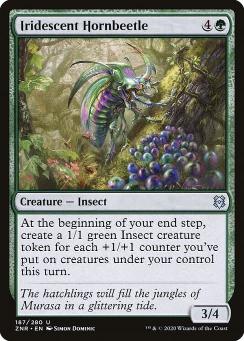 Iridescent Hornbeetle 2020 Magic: The Gathering Zendikar Rising