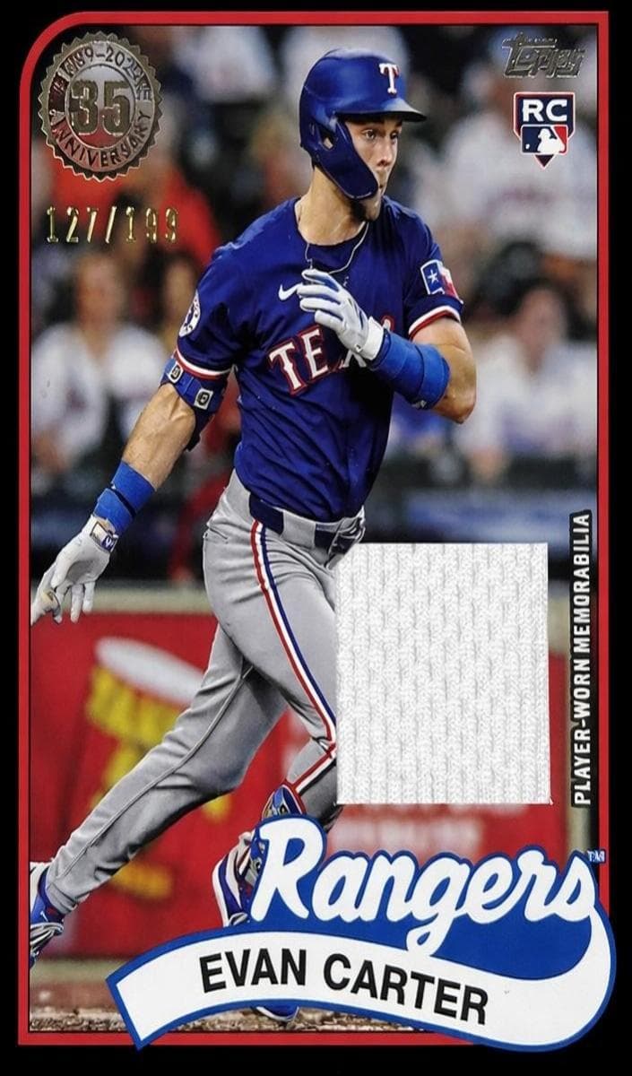 Evan Carter 2024 topps Topps Update