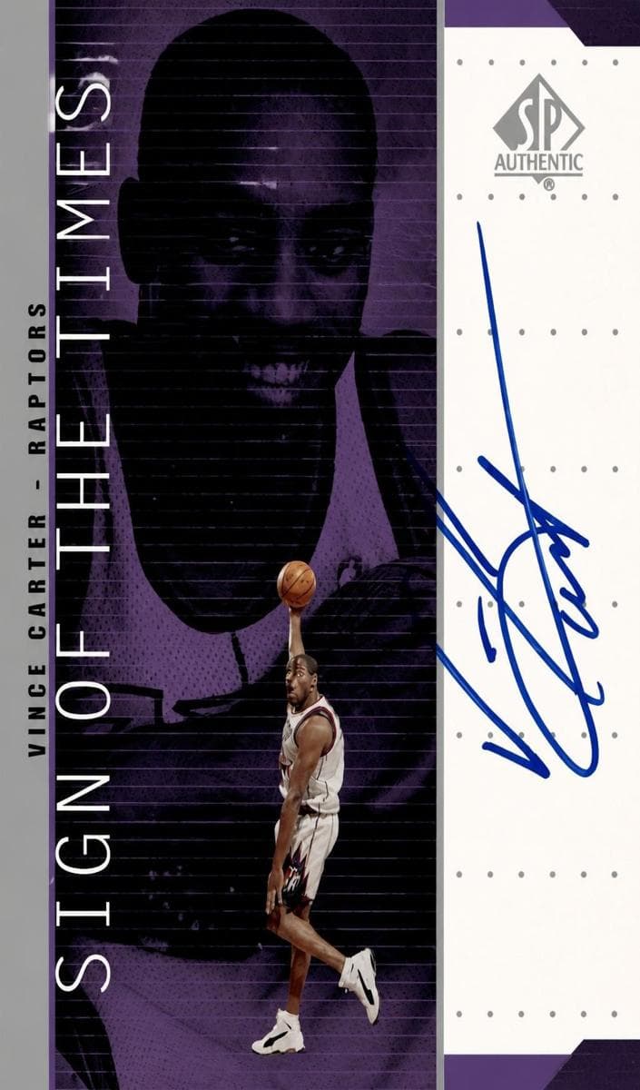 Vince Carter 1998 unknown SP Authentic