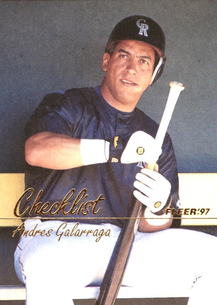 Andres Galarraga 1997 fleer Fleer