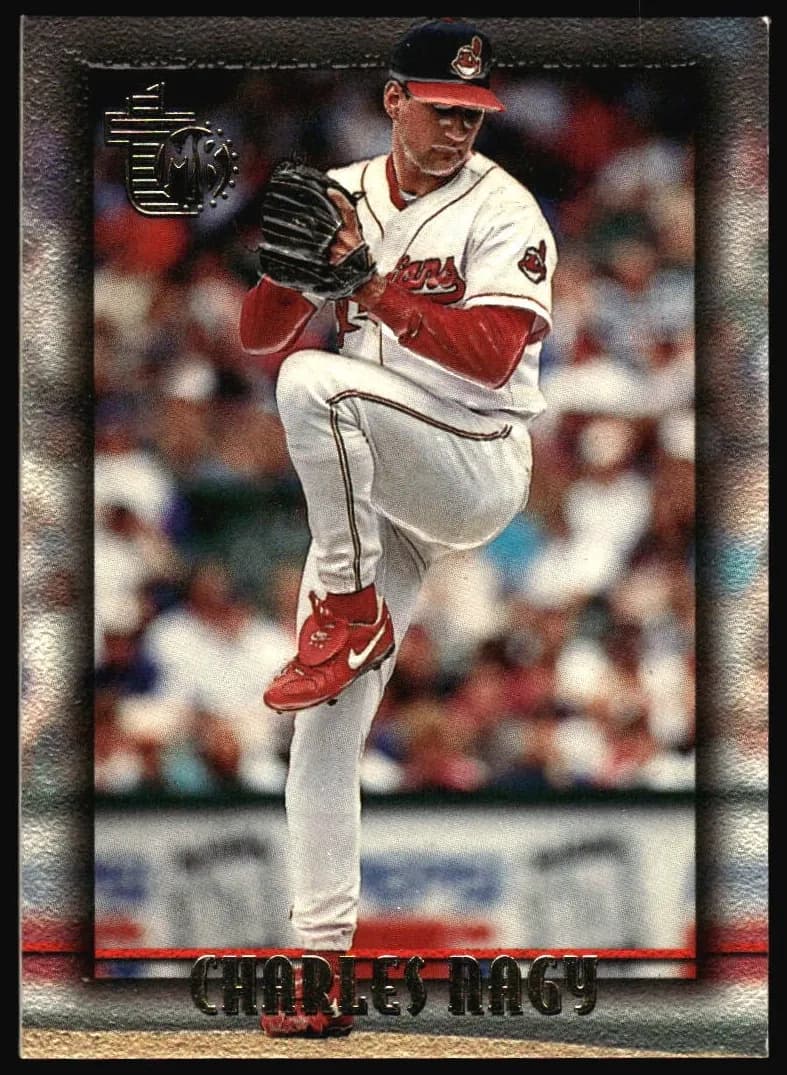 Charles Nagy 1995 topps Embossed