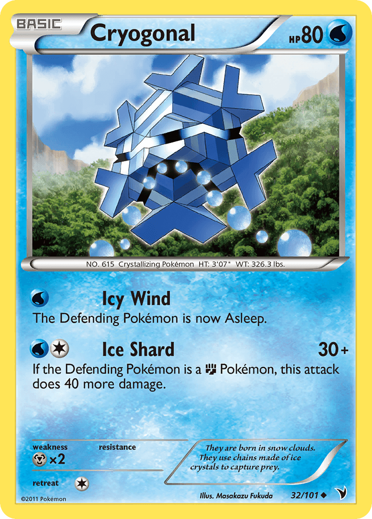 Cryogonal 2011 Pokemon Noble Victories