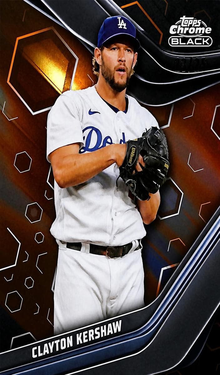 Clayton Kershaw 2023 topps Topps Chrome Black