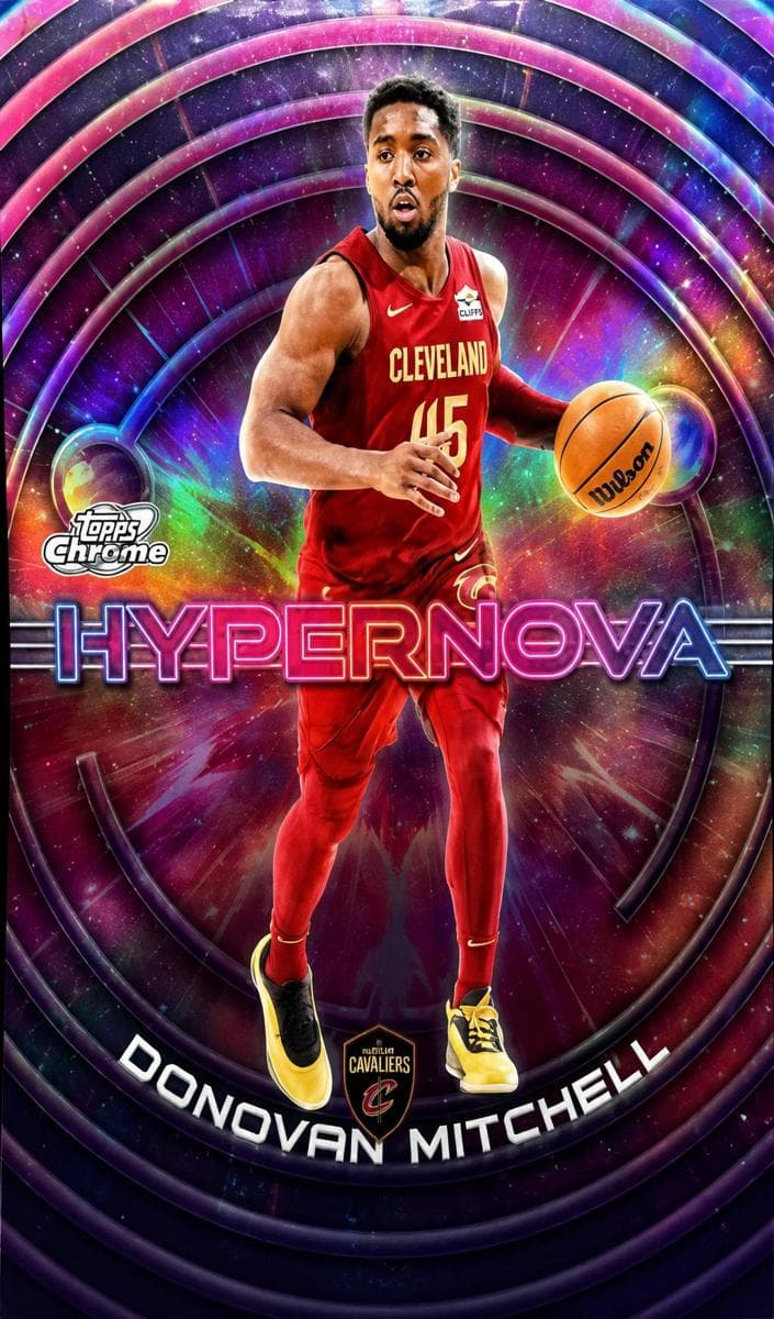 Donovan Mitchell 2025 topps Topps Cosmic Chrome