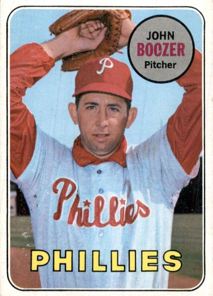 John Boozer 1969 topps Topps