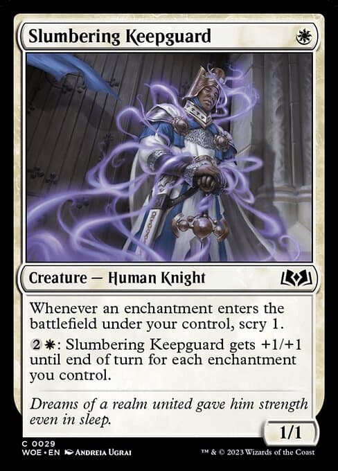 Slumbering Keepguard 2023 Magic: The Gathering Wilds of Eldraine