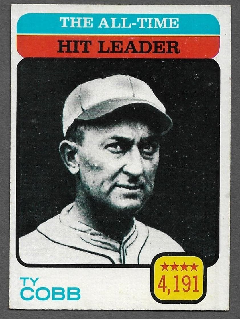 The All-Time Hit Leader - Ty Cobb #471
