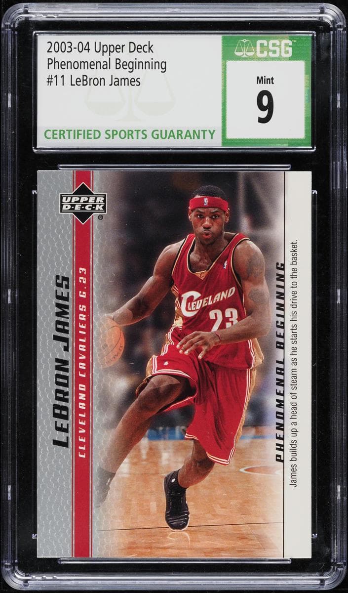 LeBron James 2003 upper-deck Lebron James Phenomenal Beginnings