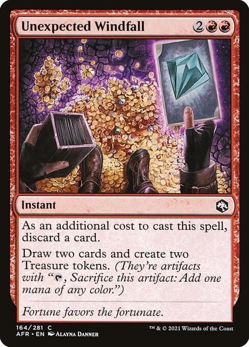 Unexpected Windfall 2021 Magic: The Gathering Adventures in the Forgotten Realms