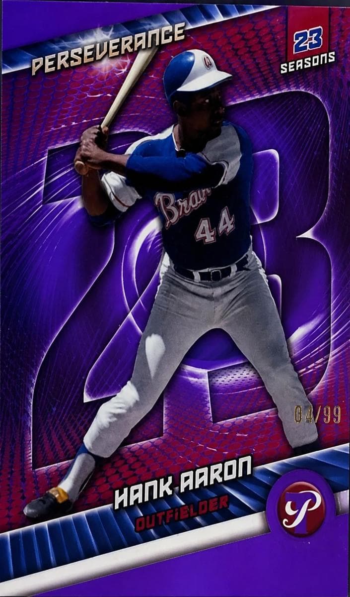 Hank Aaron 2025 topps Topps Pristine