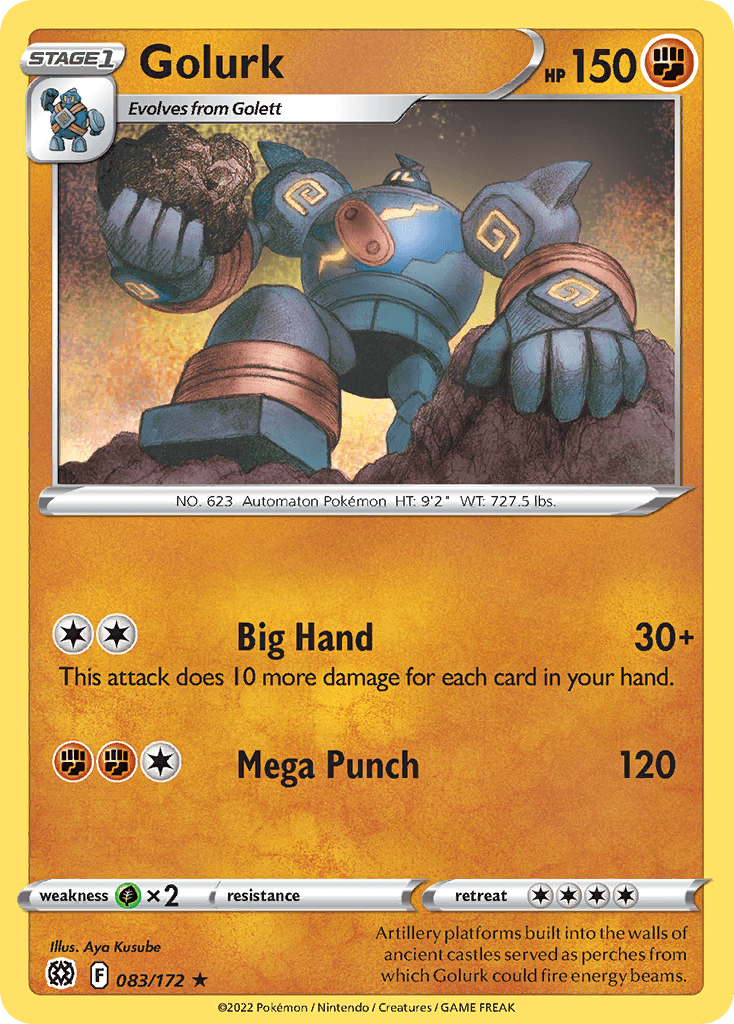 Golurk 2022 Pokemon Brilliant Stars