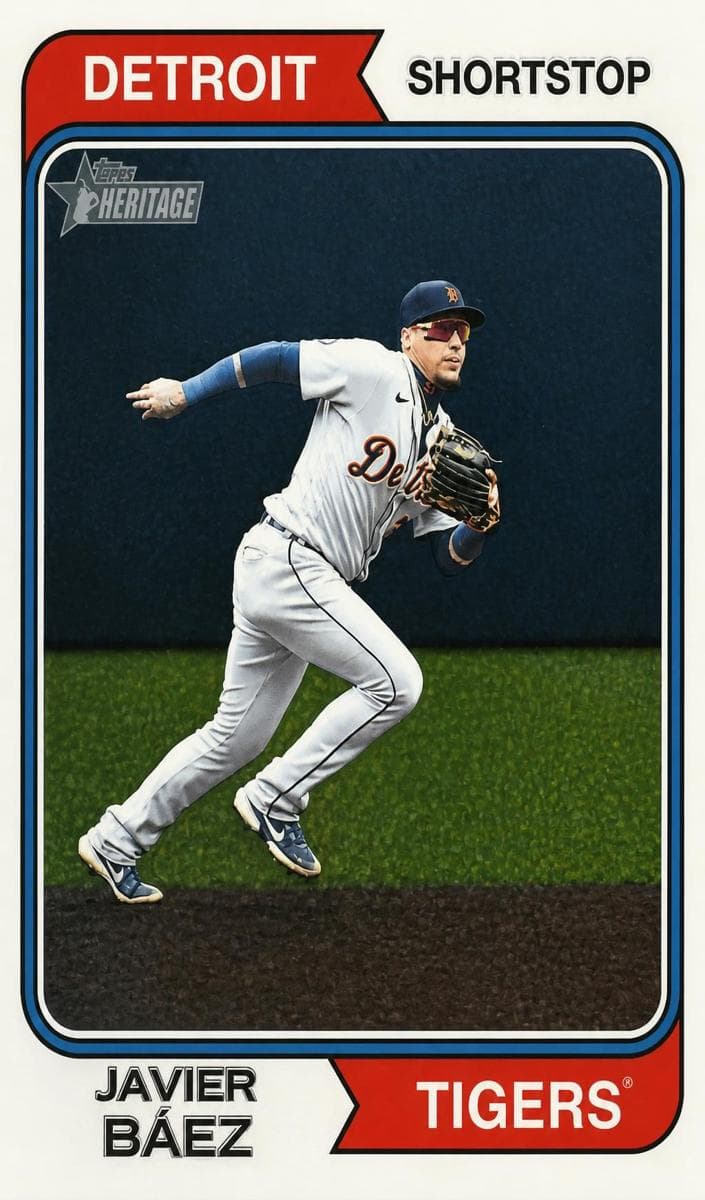 Javier Báez 2023 topps Topps Heritage