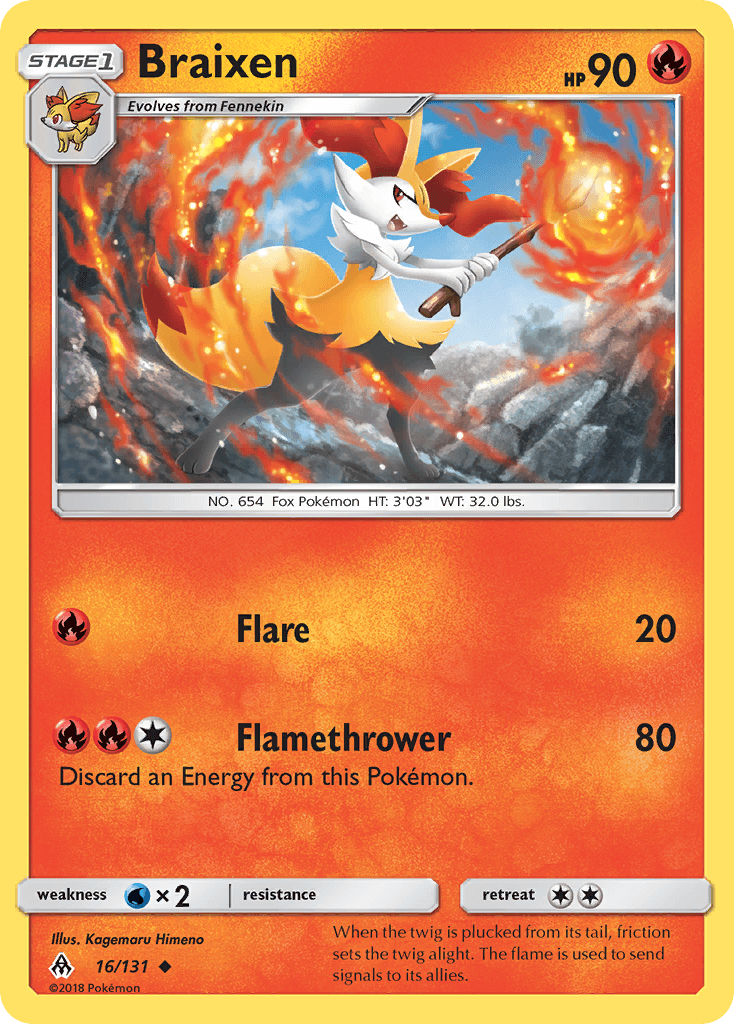 Braixen 2018 Pokemon