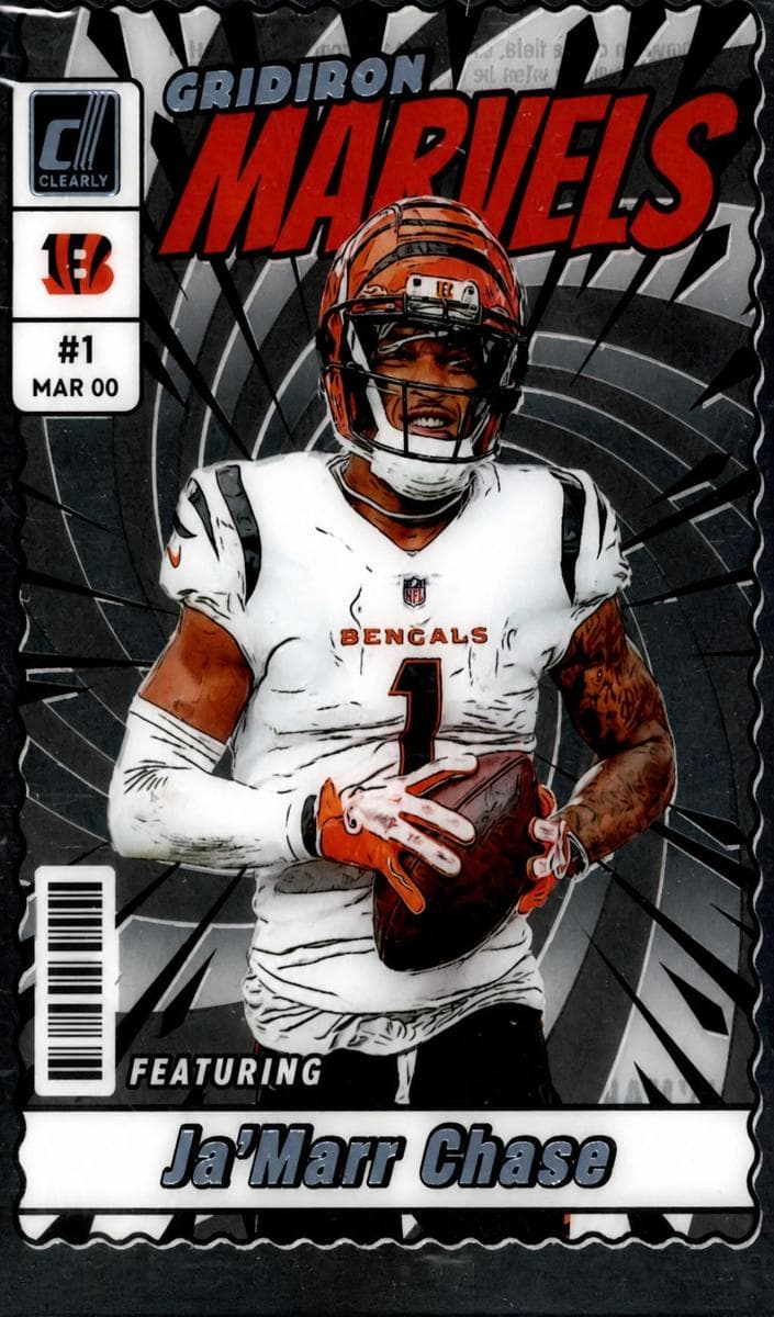 Ja'Marr Chase 2023 panini Clearly Donruss