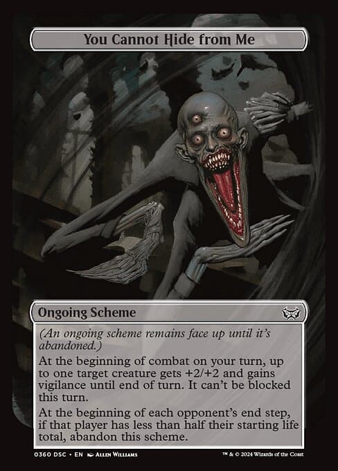 You Cannot Hide from Me 2024 Magic: The Gathering Duskmourn: House of Horror Commander
