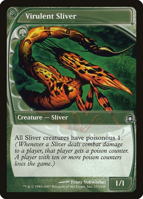 Virulent Sliver 2020 Magic: The Gathering The List Reprints