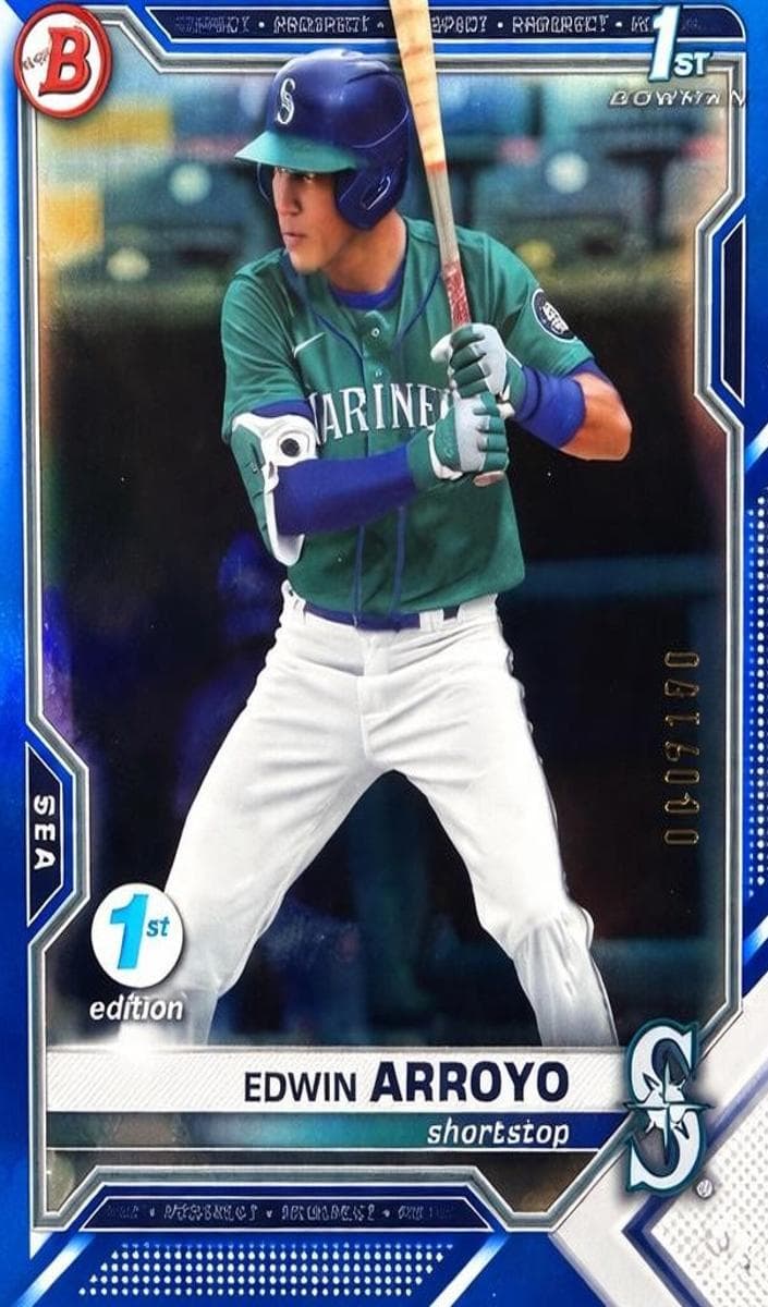 Edwin Arroyo 2021 bowman Bowman Draft