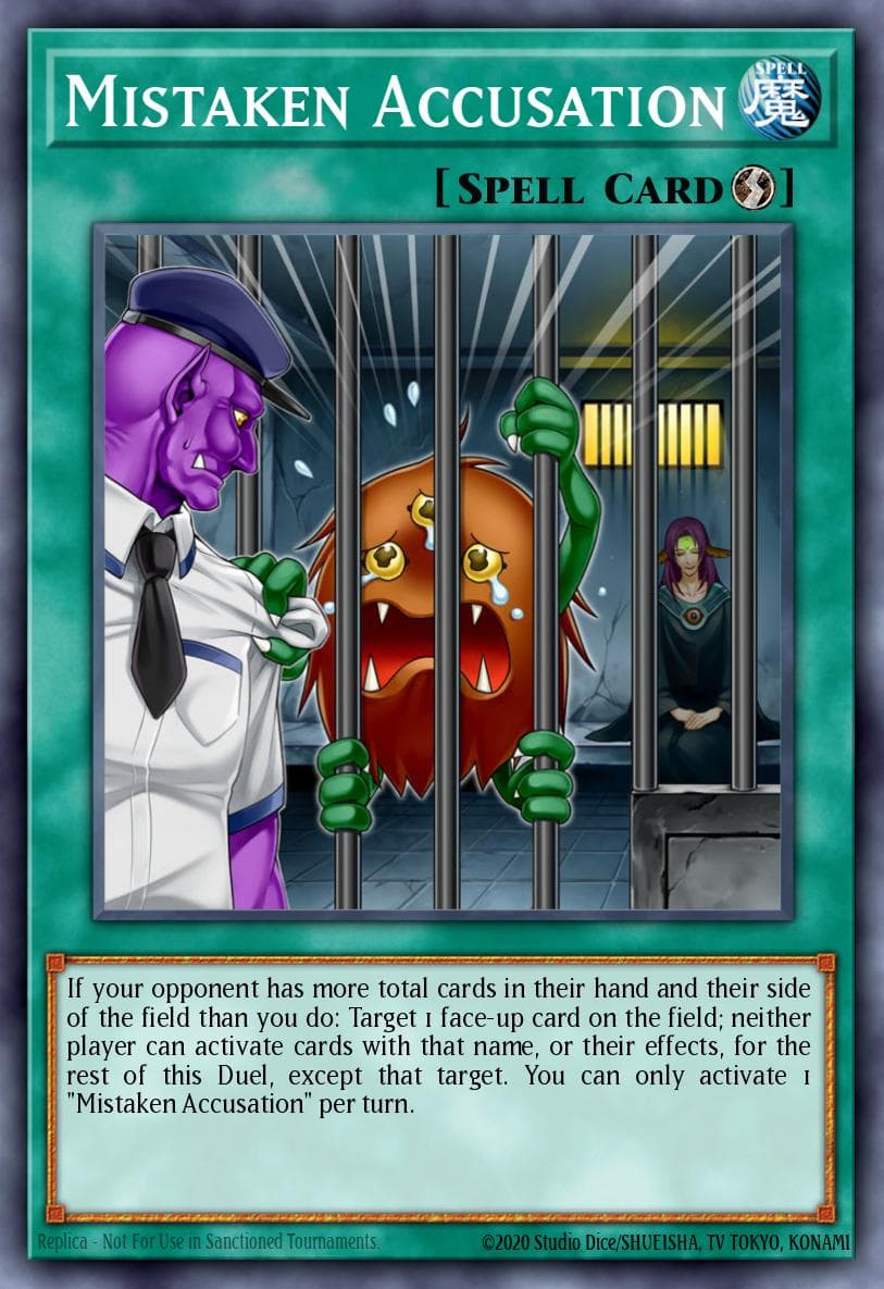 Mistaken Accusation 2020 Yu-Gi-Oh! Maximum Gold