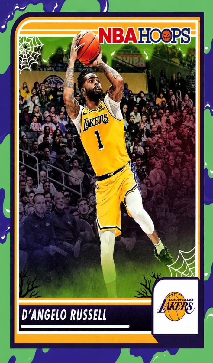 D'Angelo Russell 2023 panini Hoops Haunted Hoops
